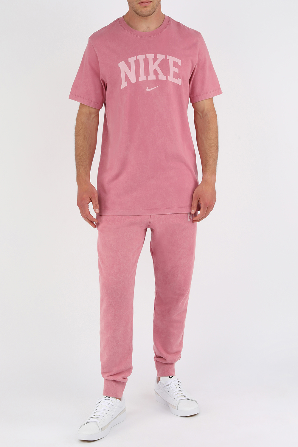 מכנסי טרנינג לוגו ורודים